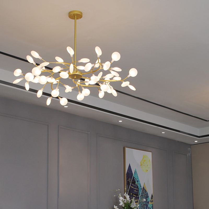 LED Branch Chandelier with Glass Shades