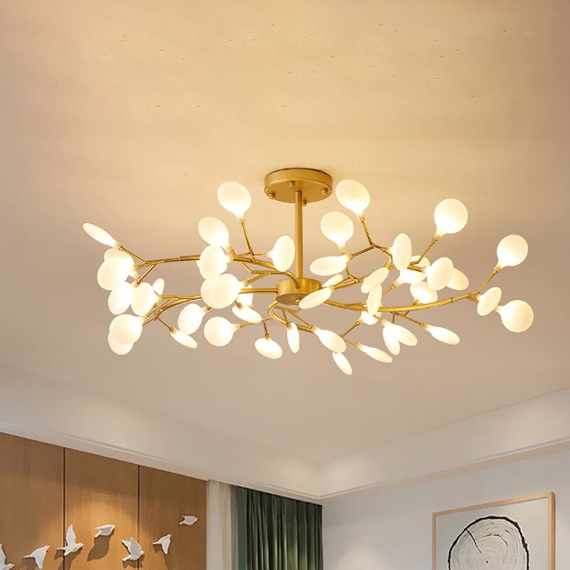 LED Branch Chandelier with Glass Shades