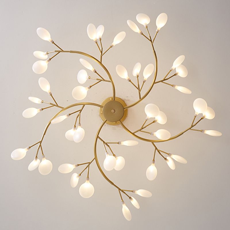 LED Branch Chandelier with Glass Shades