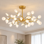 LED Branch Chandelier with Glass Shades