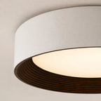 LED Flush Mount Ceiling Light Round Wood