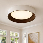 LED Flush Mount Ceiling Light Round Wood