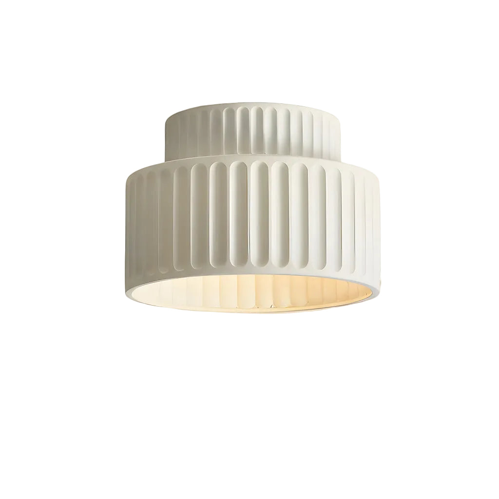 LED Fluted Flush Mount Ceiling Light