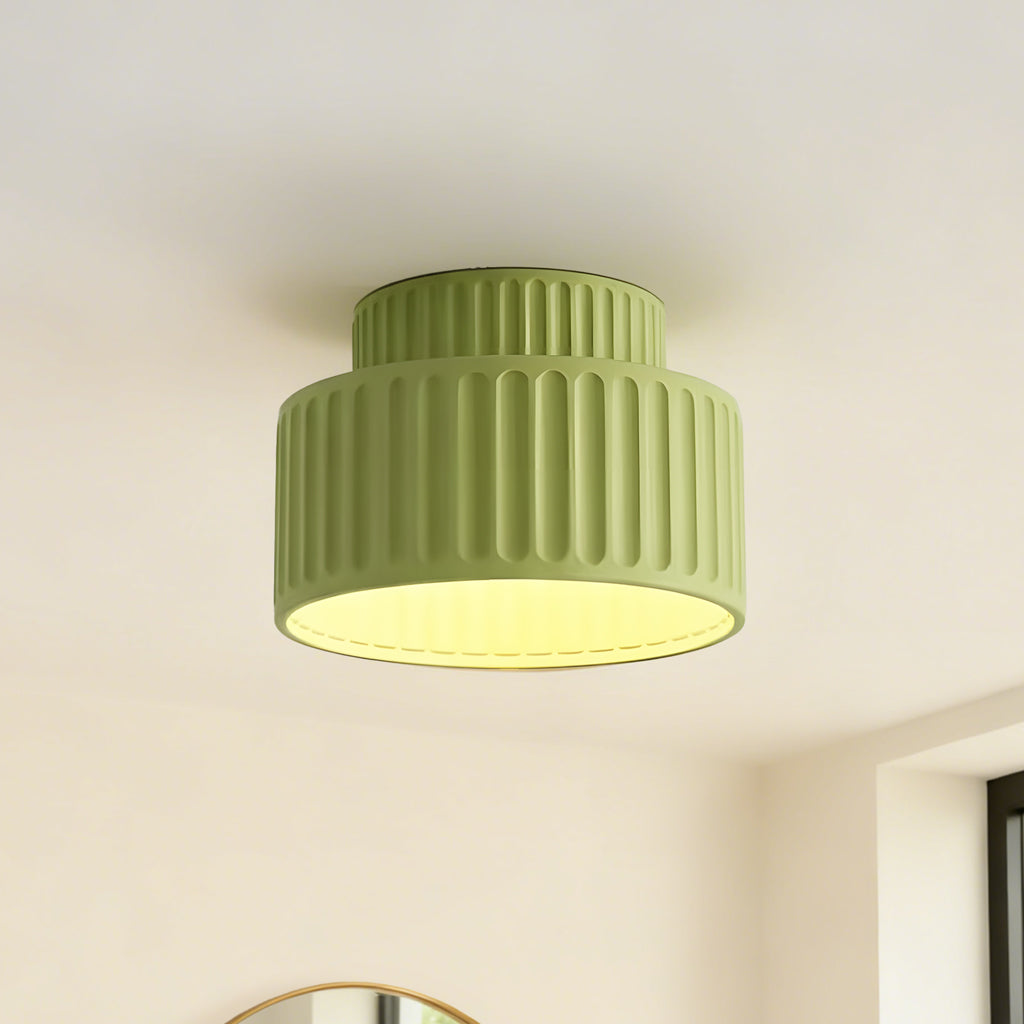 LED Fluted Flush Mount Ceiling Light