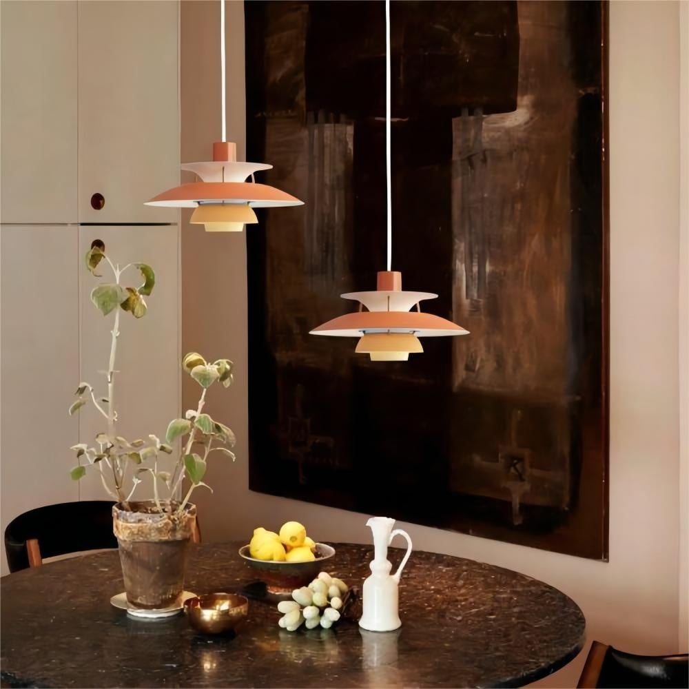 Layered Metal Pendant Light
