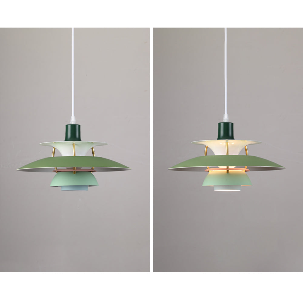 Layered Metal Pendant Light