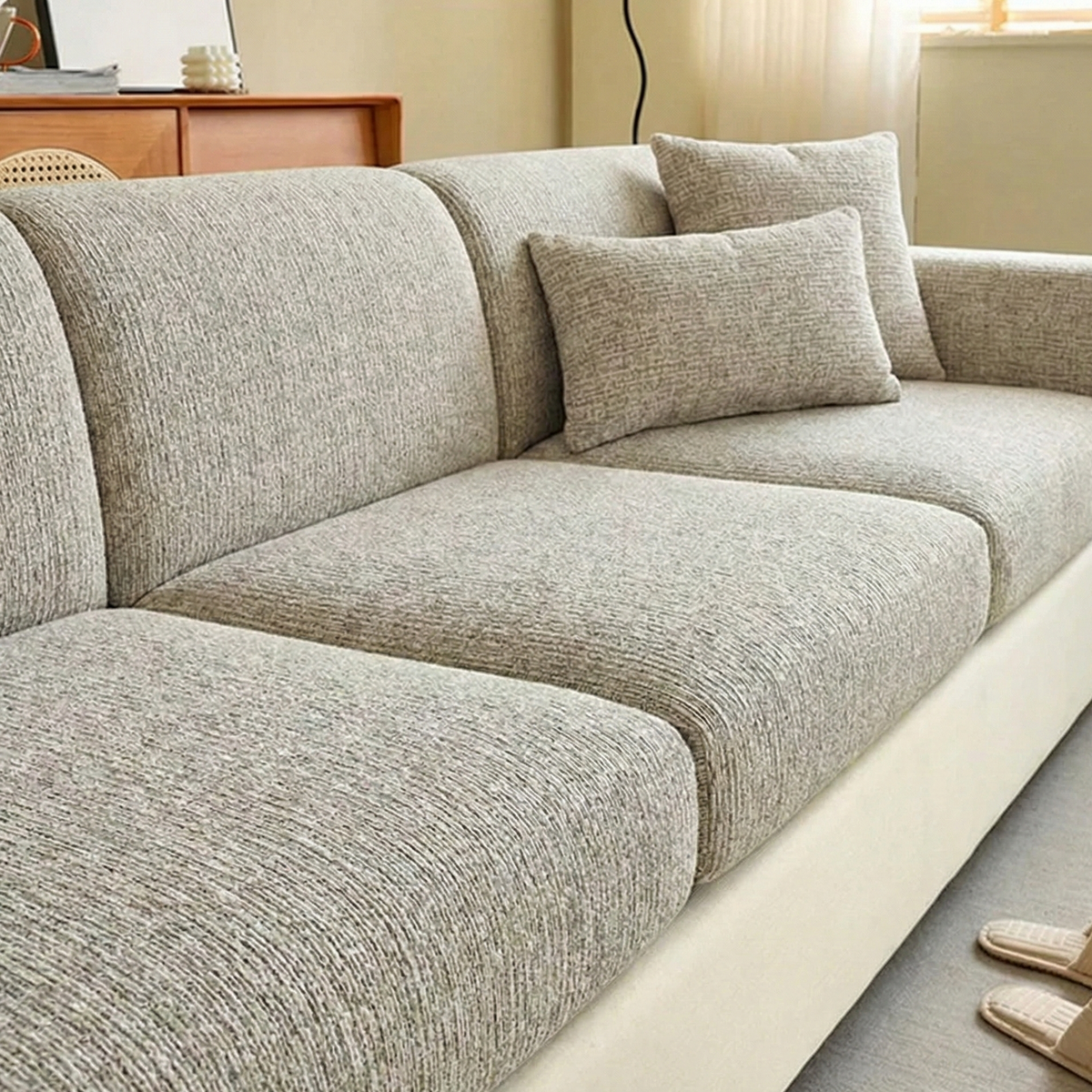 Halden | Stretch Chenille Sofa Cushion Covers