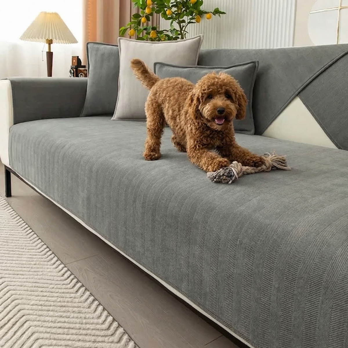 Lindby | Anti-Slip Sofa Cover