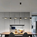 Linear LED Pendant Light with Spotlights