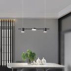 Linear LED Pendant Light with Spotlights