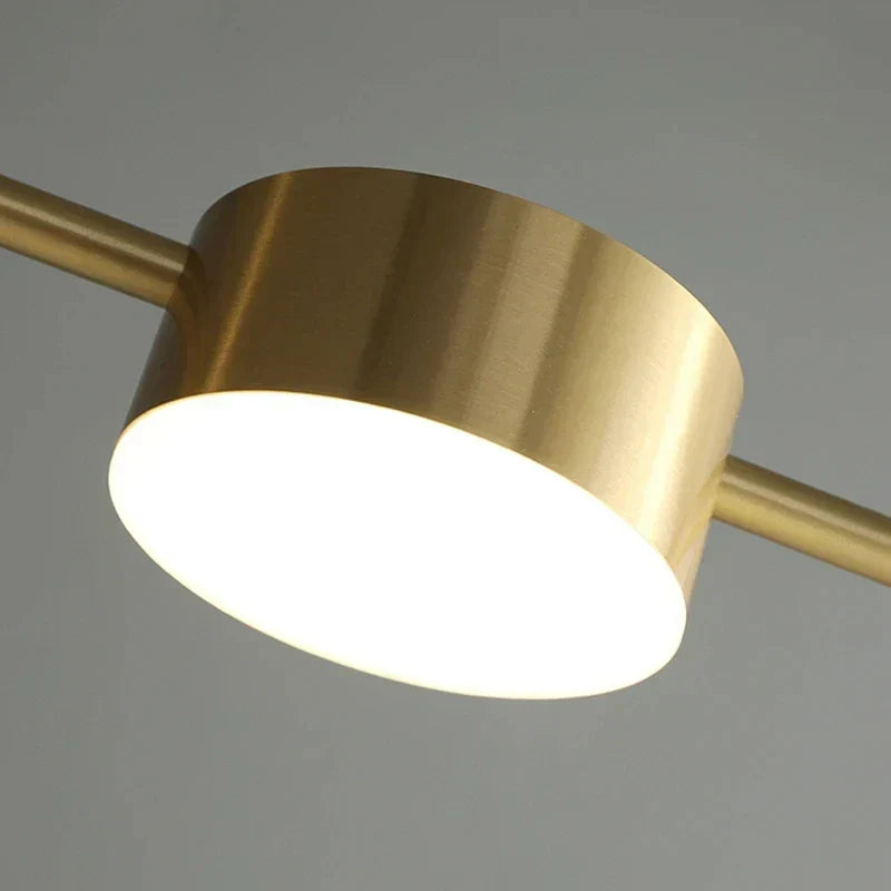 Linear LED Pendant Light with Spotlights