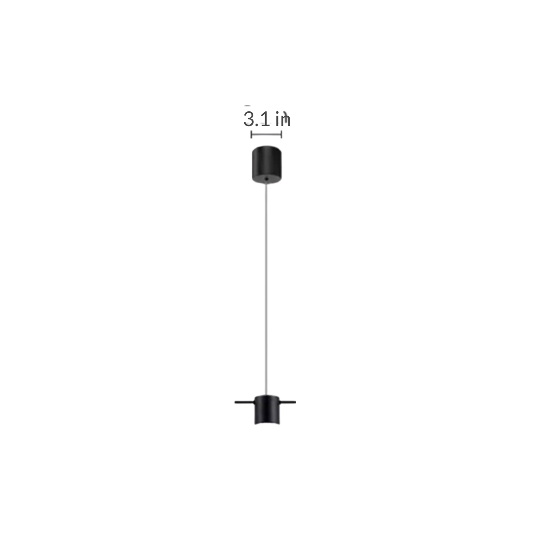 Linear LED Pendant Light with Spotlights