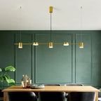 Linear LED Pendant Light with Spotlights