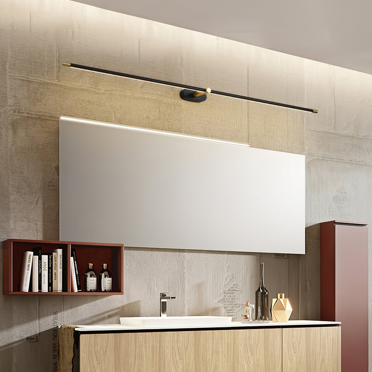 Linear LED Vanity Light Bar Bathroom Mirror
