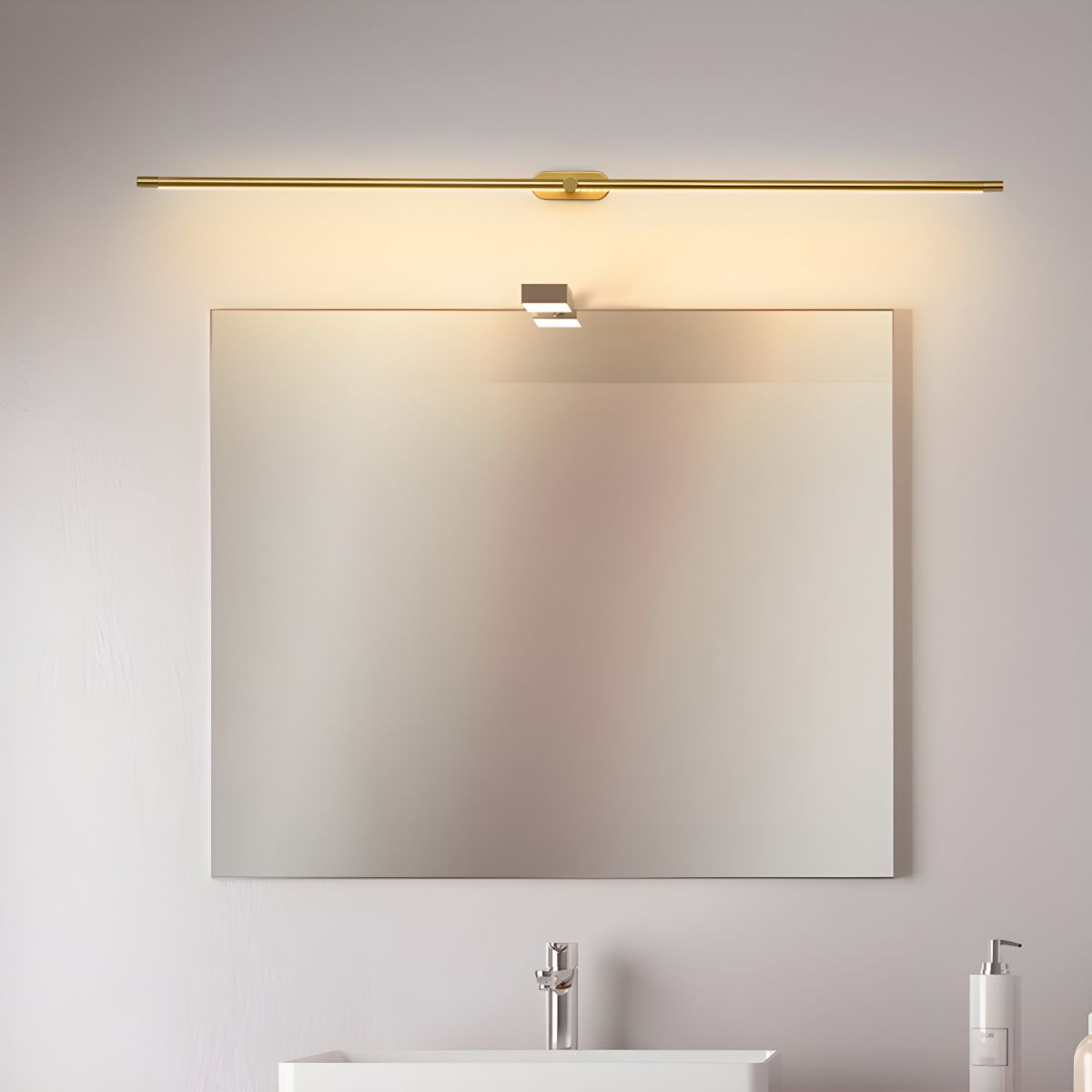 Linear LED Vanity Light Bar Bathroom Mirror