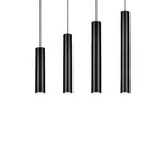 Modern Black Cylinder Pendant Light LED