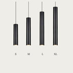 Modern Black Cylinder Pendant Light LED