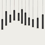 Modern Black Cylinder Pendant Light LED