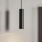 Modern Black Cylinder Pendant Light LED