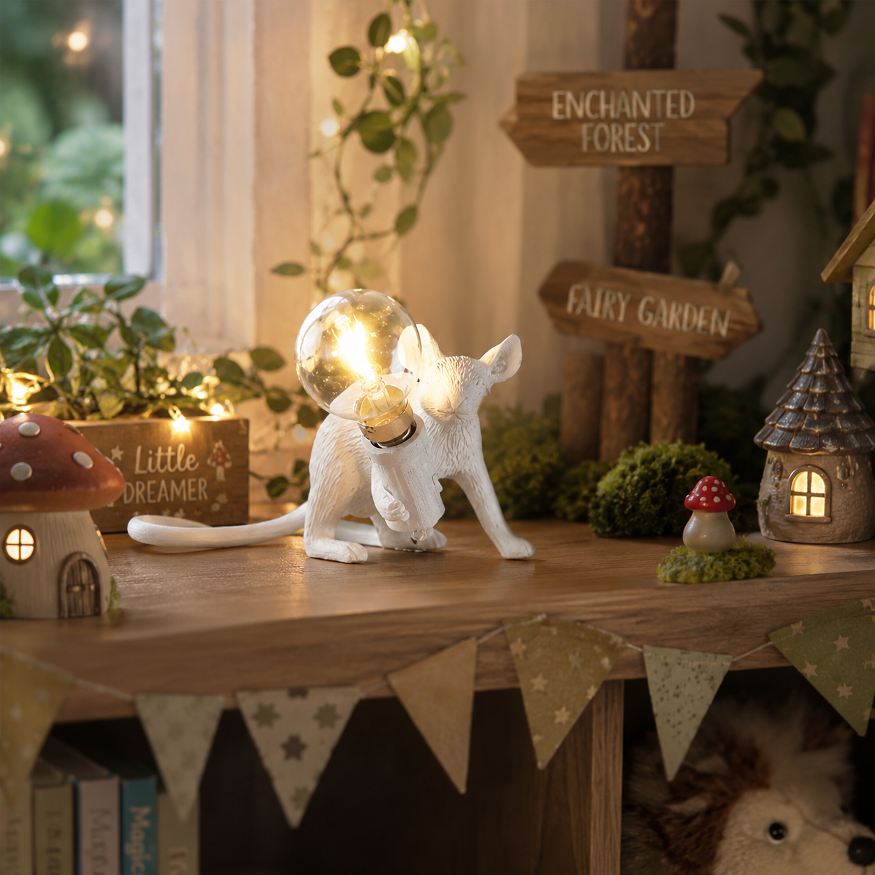 Mouse Resin Table Lamp