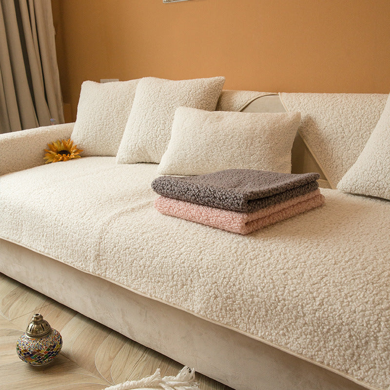 Nordvik | Sherpa Fleece Anti-Slip Sofa Cover
