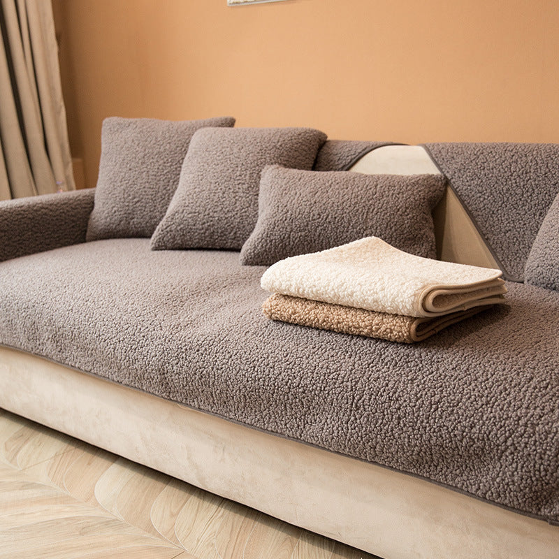 Nordvik | Sherpa Fleece Anti-Slip Sofa Cover