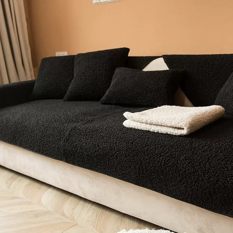 Nordvik | Sherpa Fleece Anti-Slip Sofa Cover