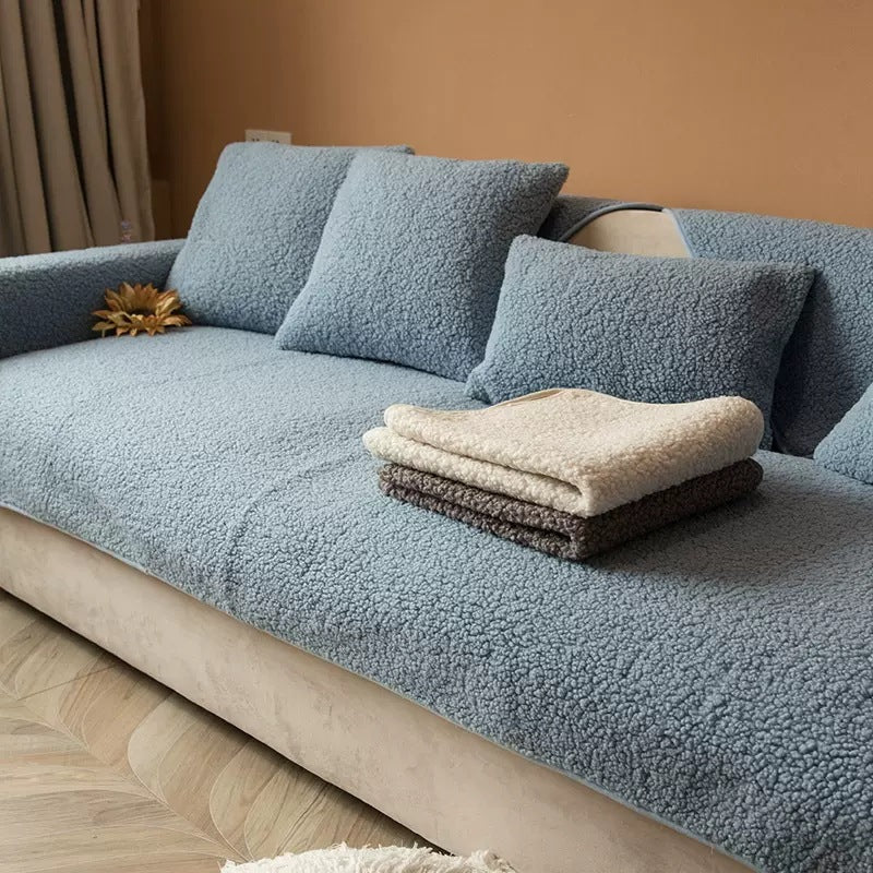 Nordvik | Sherpa Fleece Anti-Slip Sofa Cover