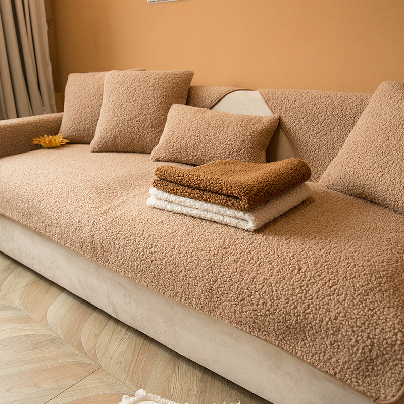 Nordvik | Sherpa Fleece Anti-Slip Sofa Cover