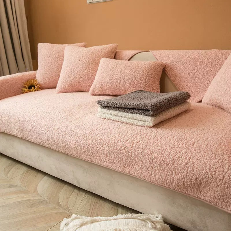 Nordvik | Sherpa Fleece Anti-Slip Sofa Cover