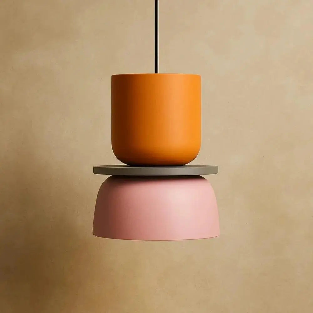 Pendant Light Two-Tone Acrylic Stacked Shade