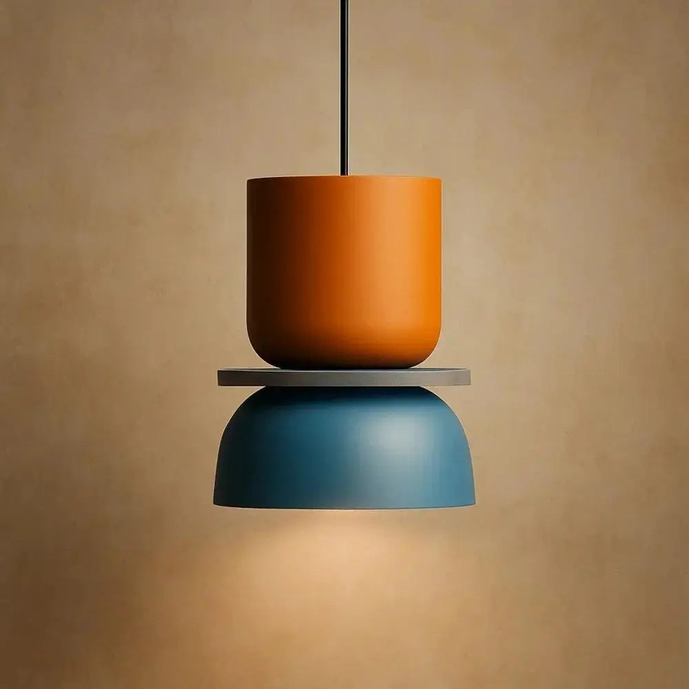 Pendant Light Two-Tone Acrylic Stacked Shade