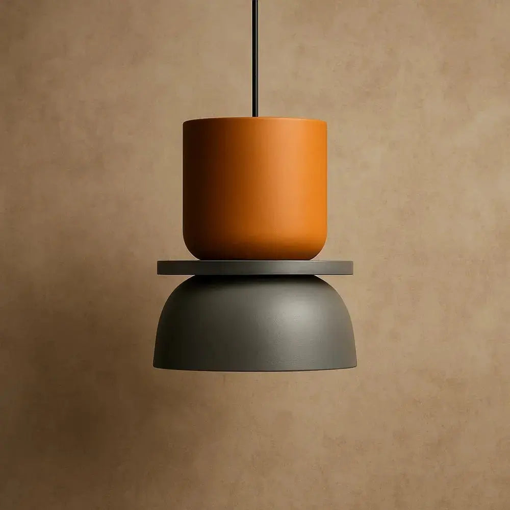 Pendant Light Two-Tone Acrylic Stacked Shade