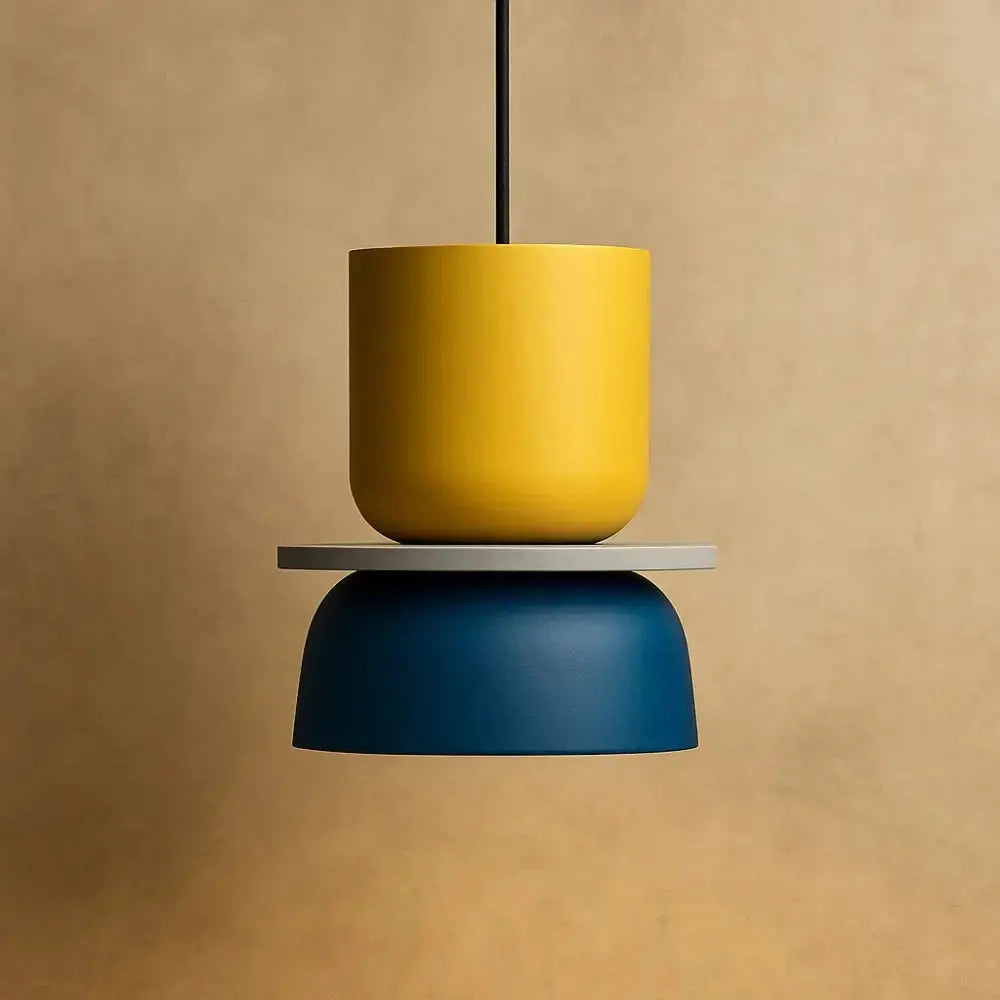 Pendant Light Two-Tone Acrylic Stacked Shade