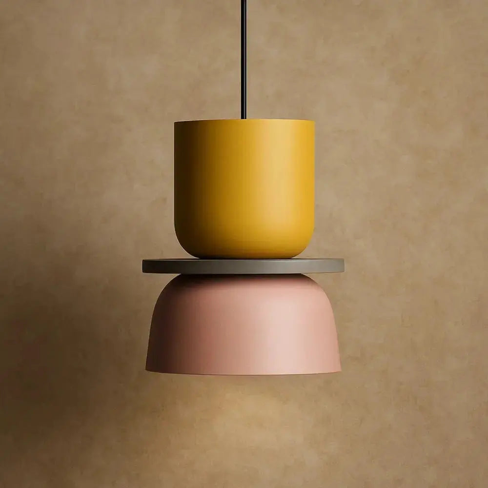 Pendant Light Two-Tone Acrylic Stacked Shade