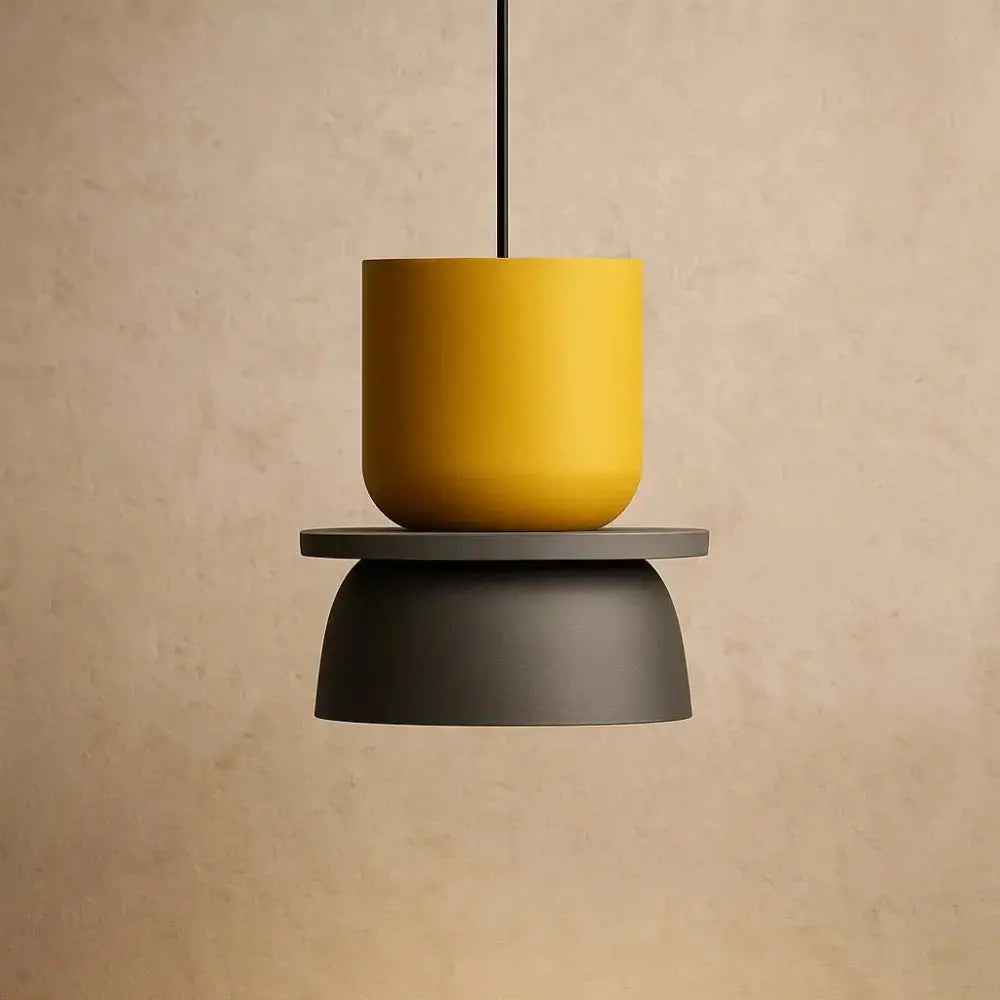 Pendant Light Two-Tone Acrylic Stacked Shade