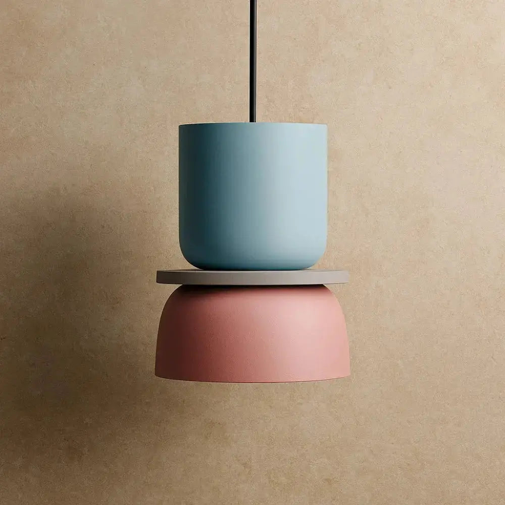 Pendant Light Two-Tone Acrylic Stacked Shade
