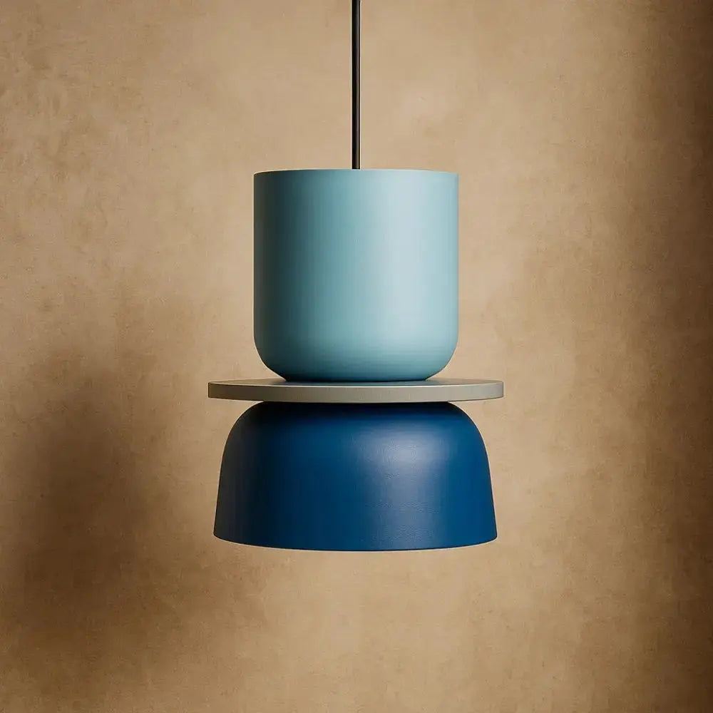 Pendant Light Two-Tone Acrylic Stacked Shade