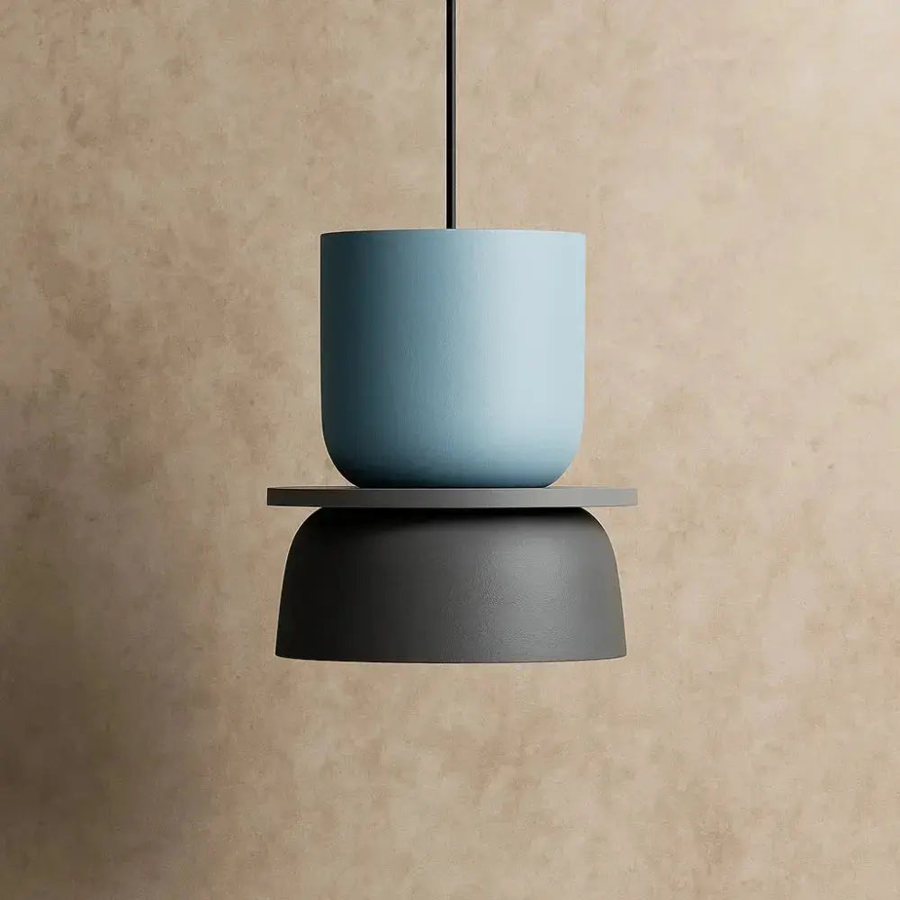 Pendant Light Two-Tone Acrylic Stacked Shade