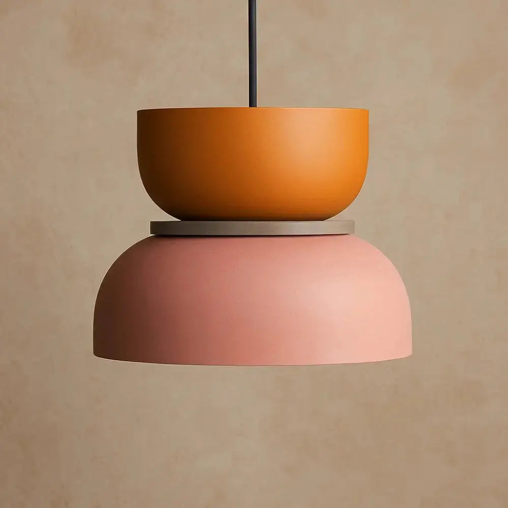 Pendant Light Two-Tone Acrylic Stacked Shade