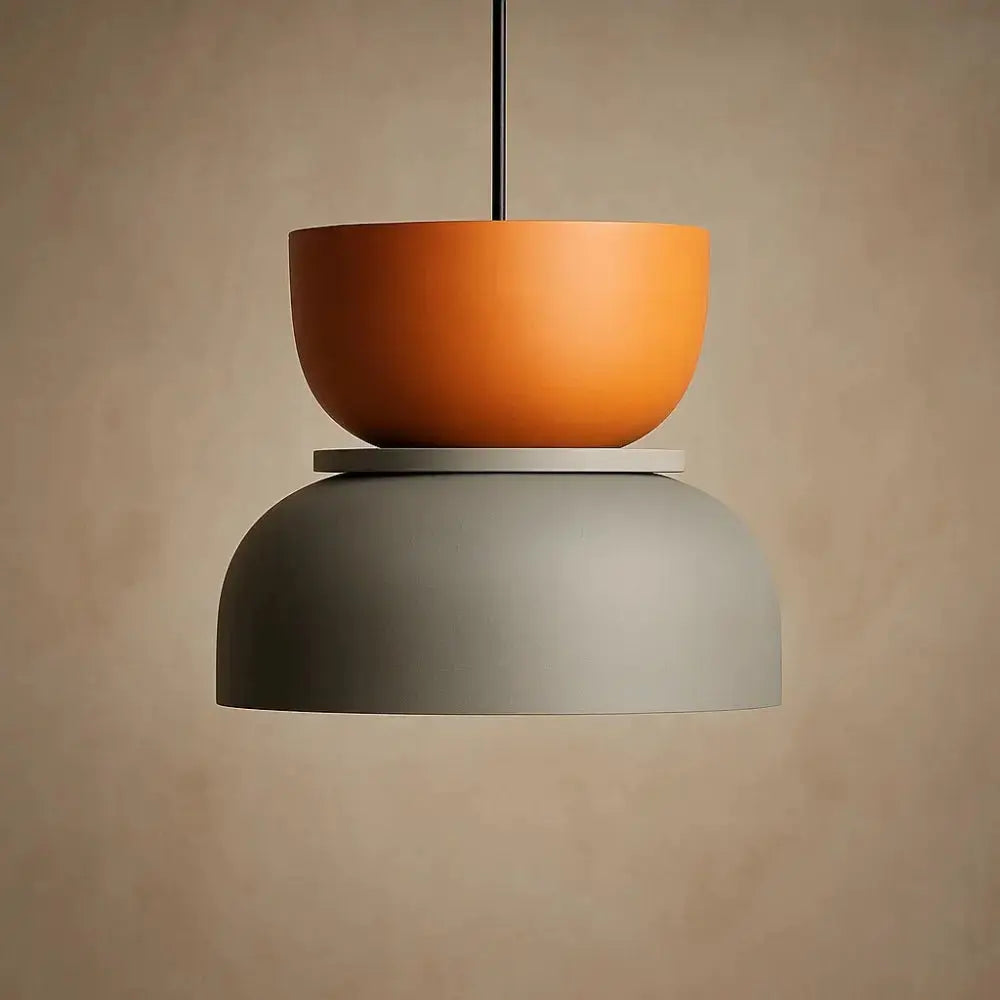 Pendant Light Two-Tone Acrylic Stacked Shade