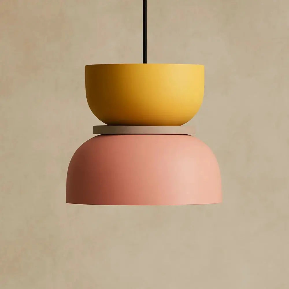 Pendant Light Two-Tone Acrylic Stacked Shade