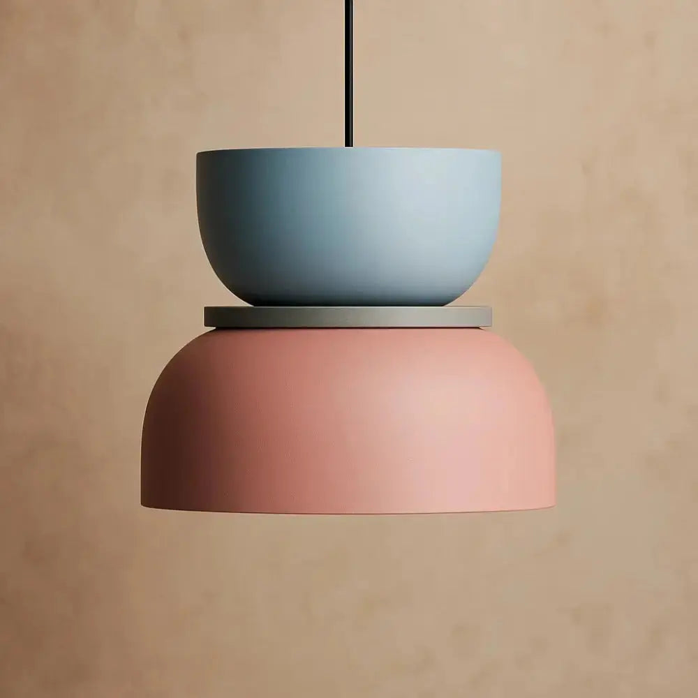 Pendant Light Two-Tone Acrylic Stacked Shade