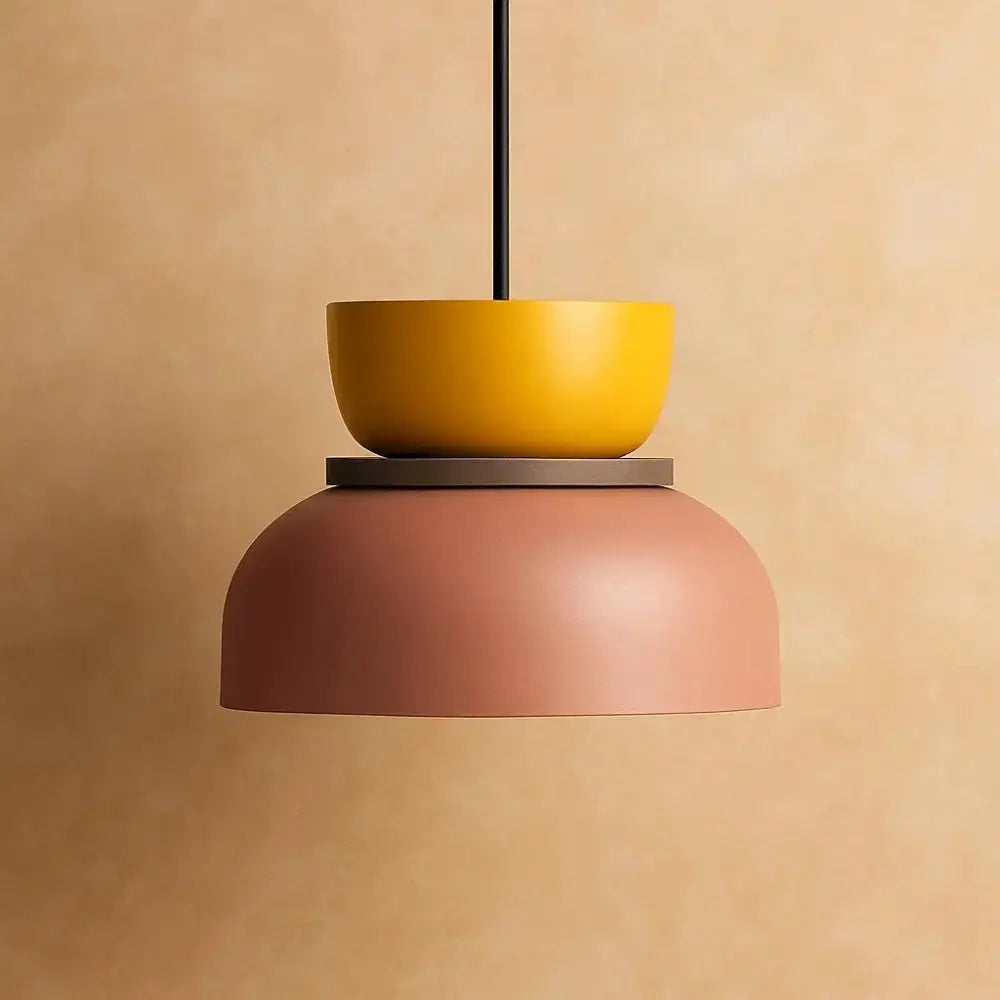 Pendant Light Two-Tone Acrylic Stacked Shade