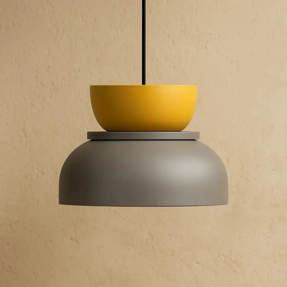 Pendant Light Two-Tone Acrylic Stacked Shade