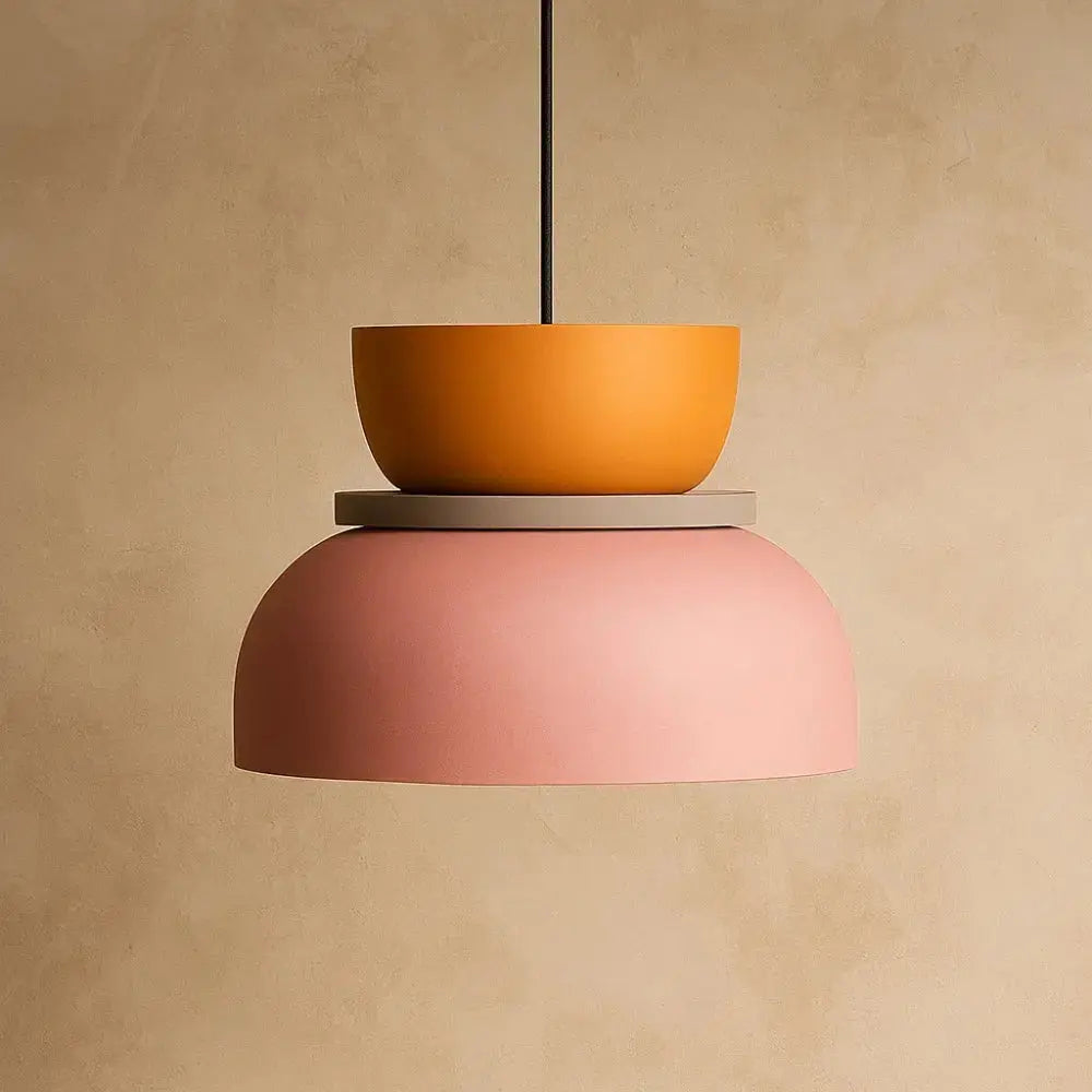 Pendant Light Two-Tone Acrylic Stacked Shade