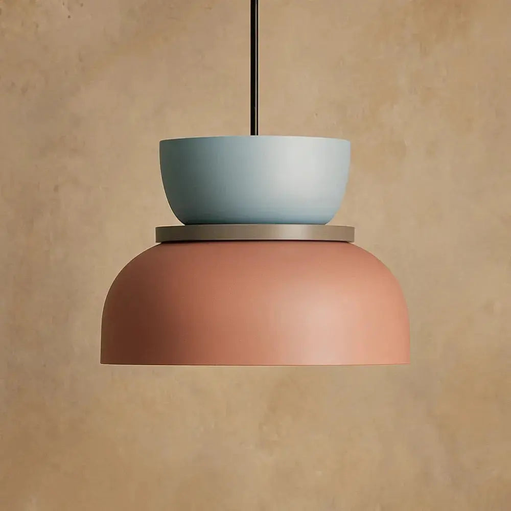 Pendant Light Two-Tone Acrylic Stacked Shade