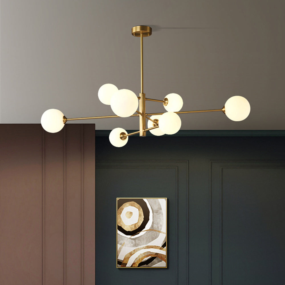 Pendant Light with Glass Globe Shades