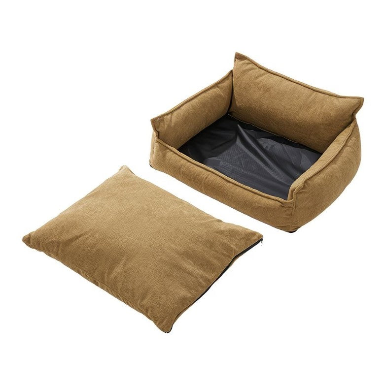 Rectangular Pet Bed with Removable Cushion