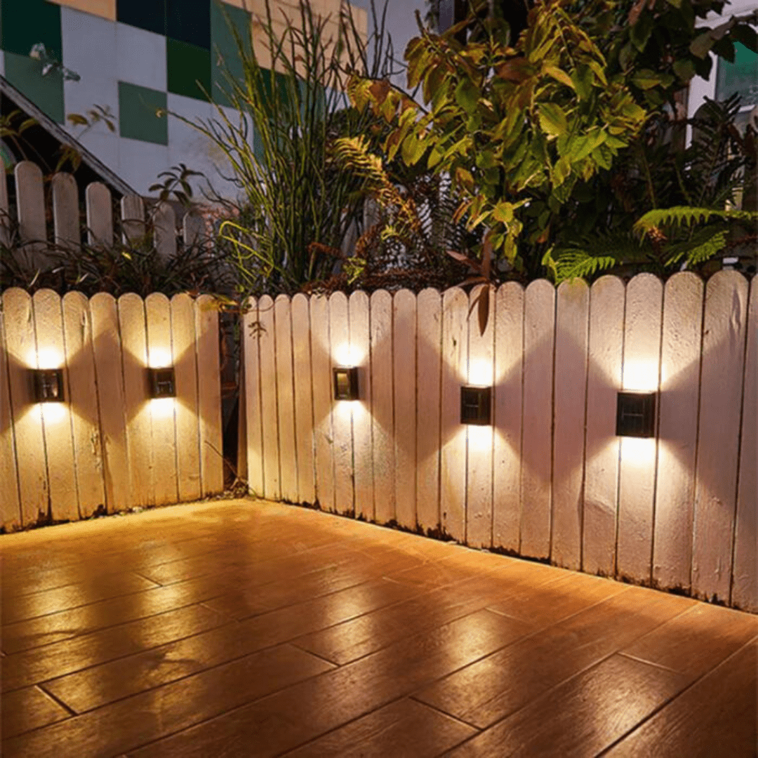Solar LED Lights Up Down Wireless Outdoor